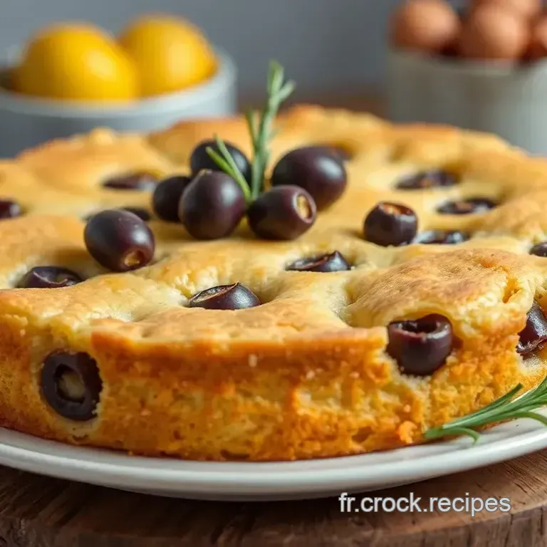 Cake aux Olives: Un Go&ucirc;t de Provence