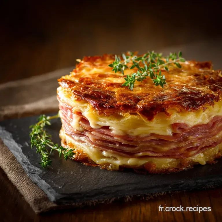 Le Cake Magique Sal&eacute; JambonComt&eacute; l&Eacute;l&eacute;gance du Terroir en Trois Couches
