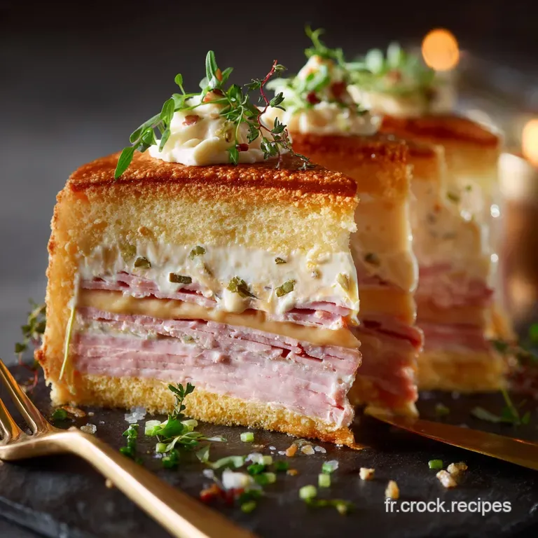 Cake magique sal&eacute; jambon comt&eacute; La recette tricouche moelleuse et cr&eacute;meuse