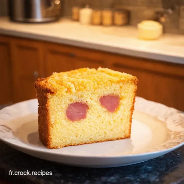 Cake Sal&eacute; Au Jambon Et Fromage presentation