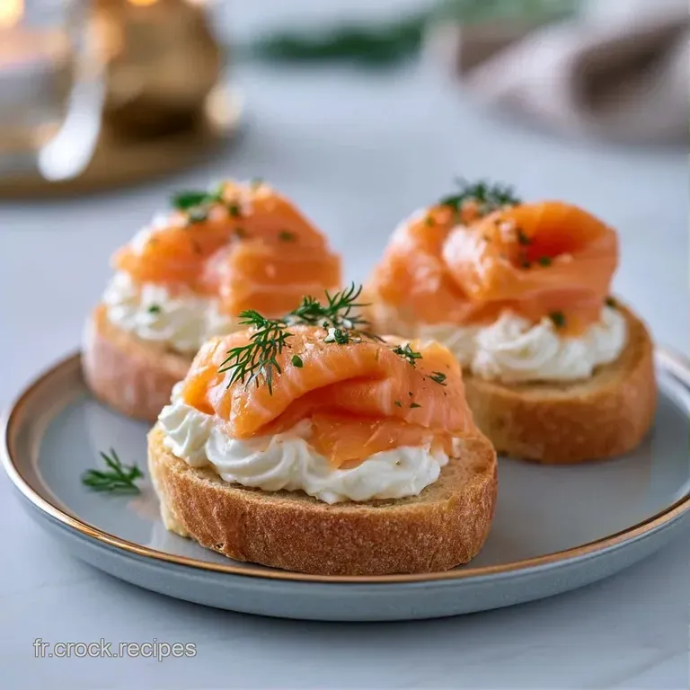 Bouch&eacute;es &eacute;l&eacute;gantes align&eacute;es sur une assiette blanche, contrastant le rose du poisson et le vert &eacute;clatant des herbes.
