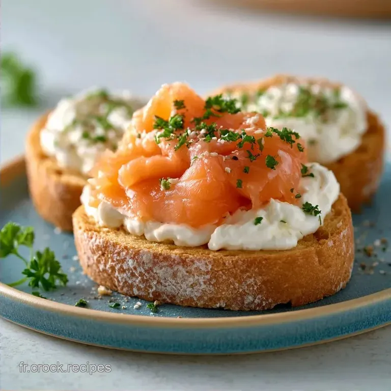 Canap&eacute; Froid Saumon Fum&eacute; : Croustillant et Frais
