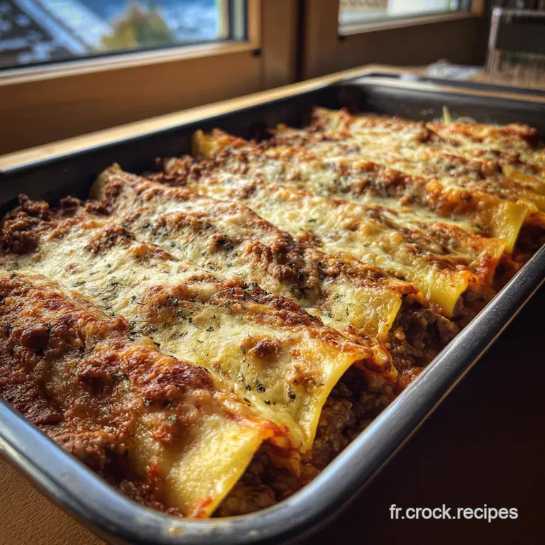 Cannelloni Classiques &Agrave; La Viande presentation