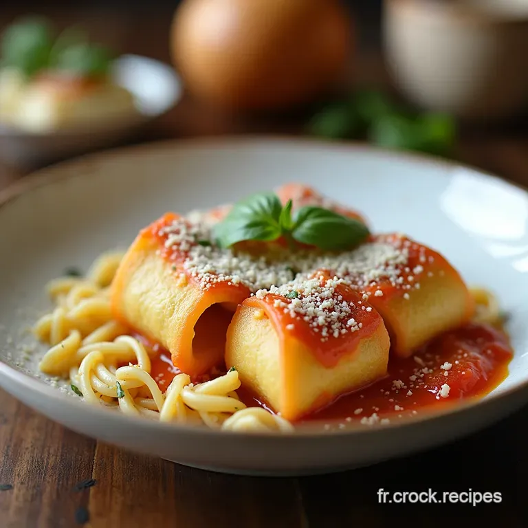 Cannellonis Maison Inratables L&Eacute;l&eacute;gance Rustique de la Ricotta et du Parmesan Frais