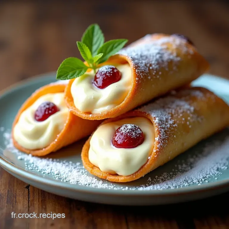 Cannoli Siciliani La Coque Croustillante et Cr&egrave;me Onctueuse