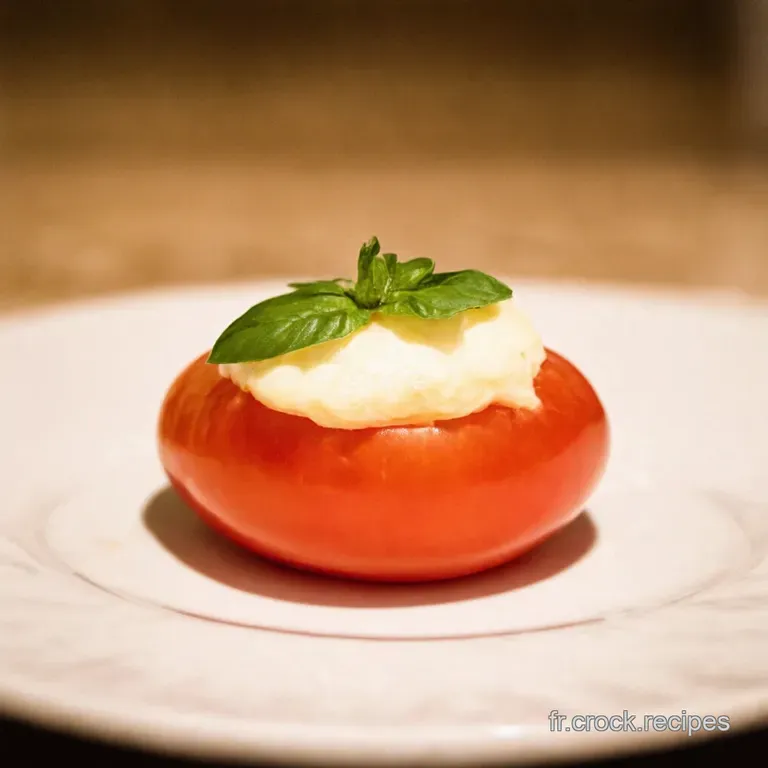 Caprese Magnifique La Salade Tomatemozza Sublim&eacute;e presentation