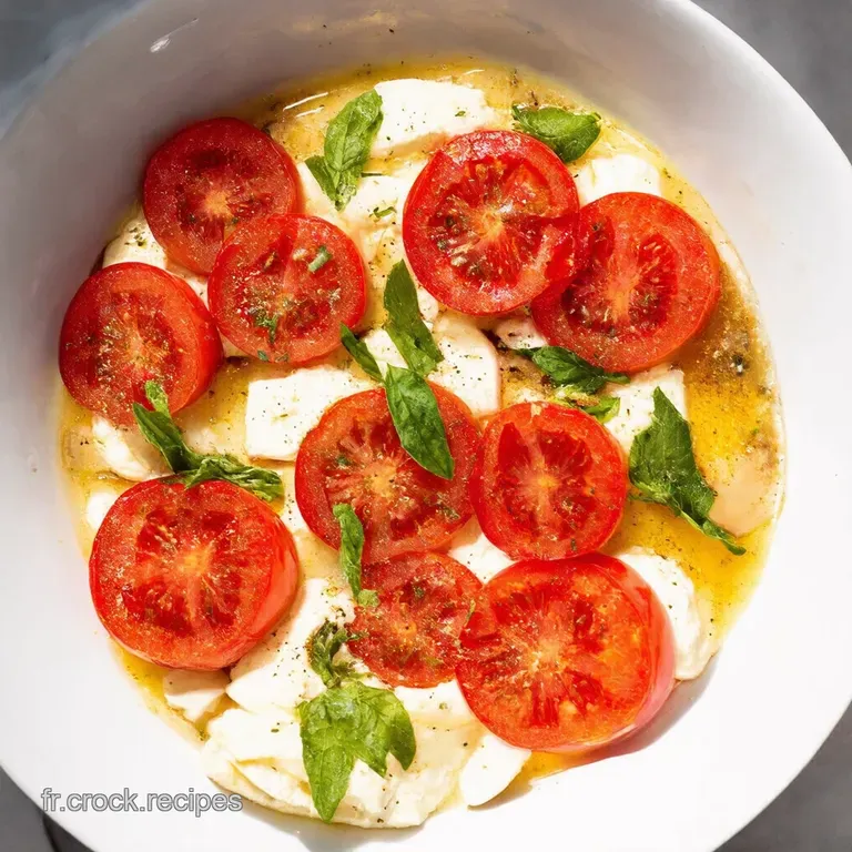 Caprese Magnifique La Salade TomateMozza Sublim&eacute;e