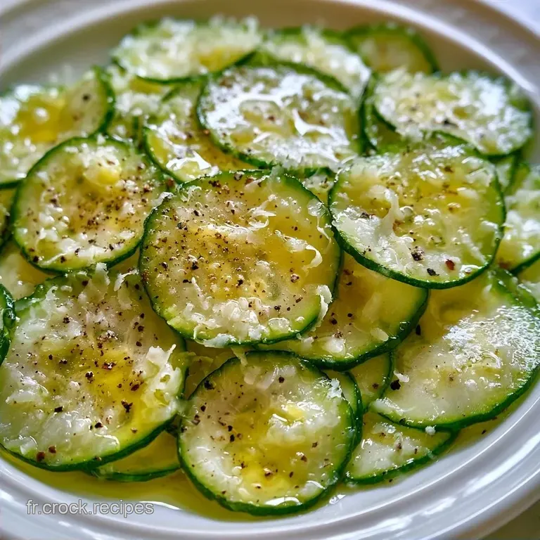 Carpaccio De Courgettes Au Citron