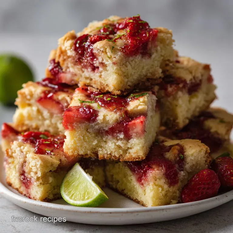 Carr&eacute;s aux fraises sabl&eacute;s : Le croustillant d&eacute;t&eacute; facile