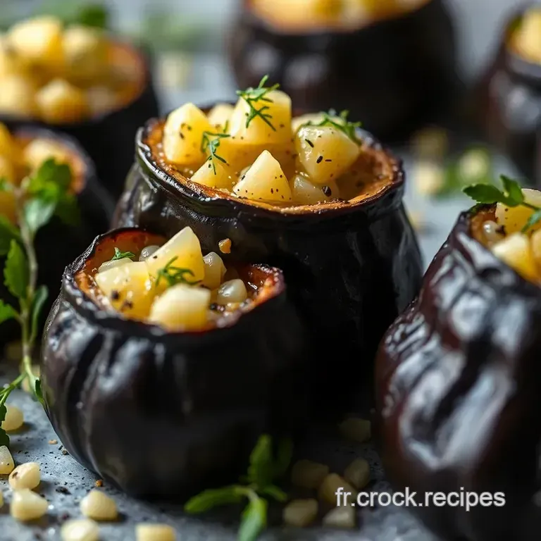 Caviar D aubergine &Agrave; La Proven&ccedil;ale presentation