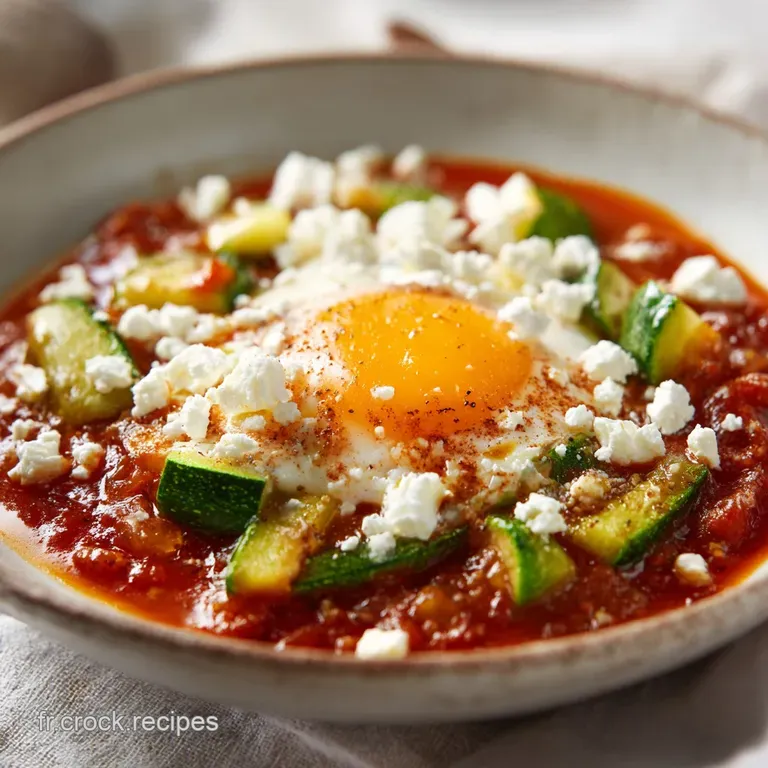 Chakchouka aux Courgettes et Feta : Fondante