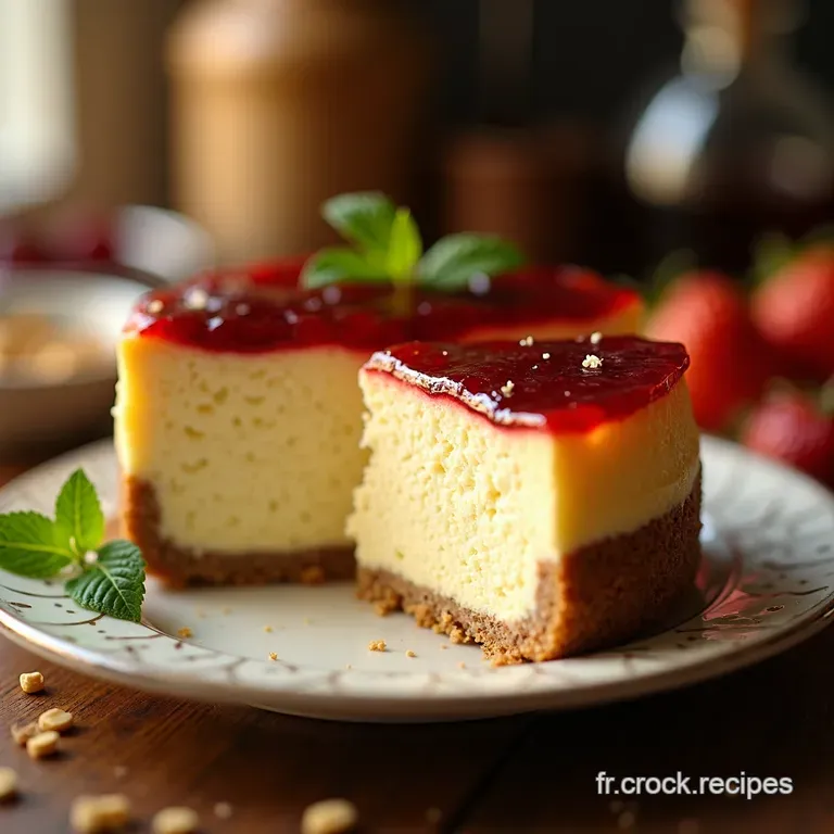 Cheesecake Newyorkais Le Classique Ind&eacute;modable presentation
