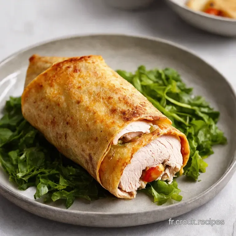 Chicken Wrap &agrave; la Fran&ccedil;aise Fromage Moutarde Croquant