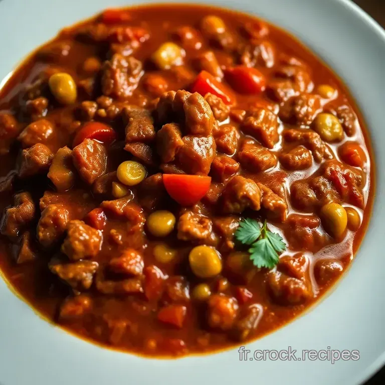Chili Con Carne Authentique &ndash; Un Plat Riche Et R&eacute;confortant presentation