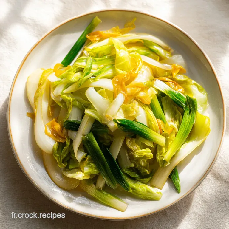 Chou Chinois Saut&eacute;: Recette Express