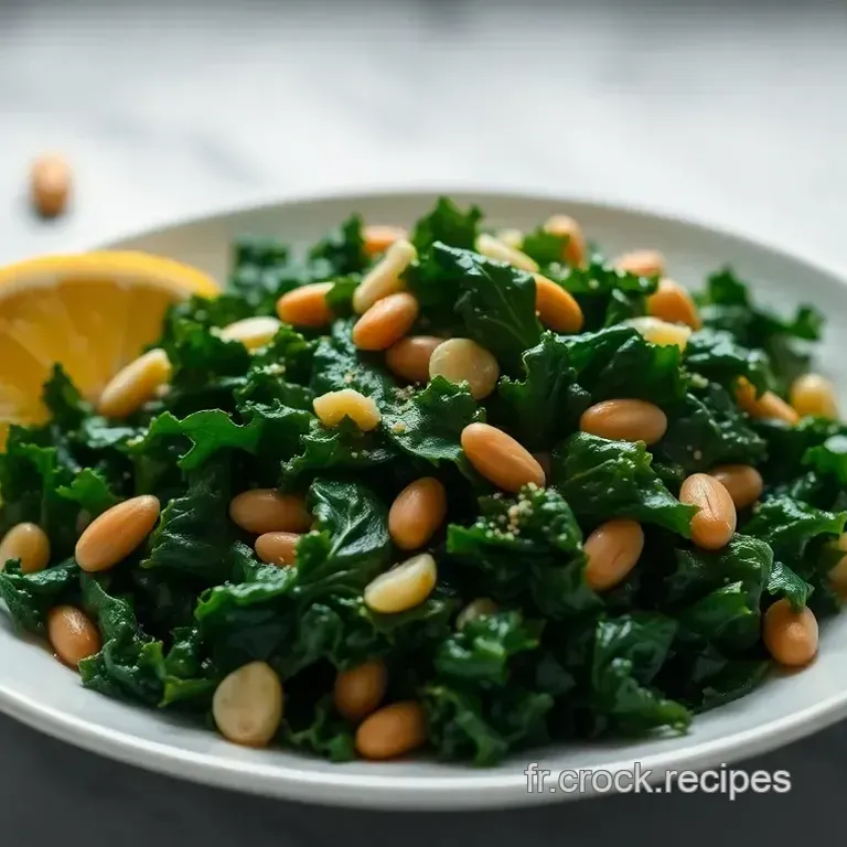 Chou Kale Saut&eacute; aux Amandes et Zeste de Citron