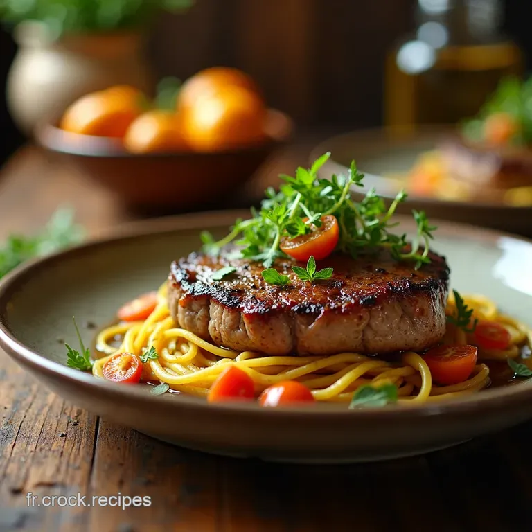 Choufleur Croustillant Fa&ccedil;on Steak V&eacute;g&eacute;tal Aux Agrumes Et Herbes De Provence presentation