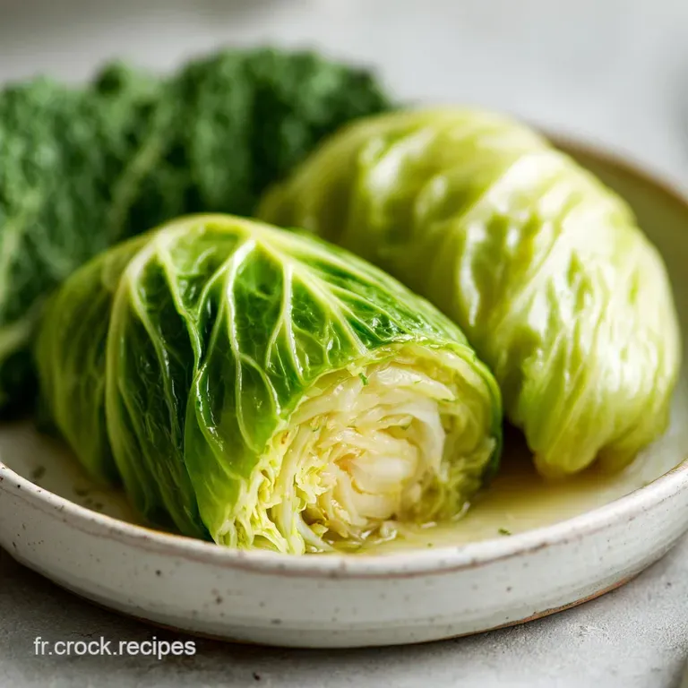 A single vibrant, plump cabbage roll glistening with sauce, atop creamy mashed potatoes, promising comfort and flavor.