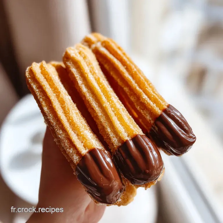 Churros Classiques Infaillibles Base P&acirc;te &agrave; Choux Sauce Chocolat