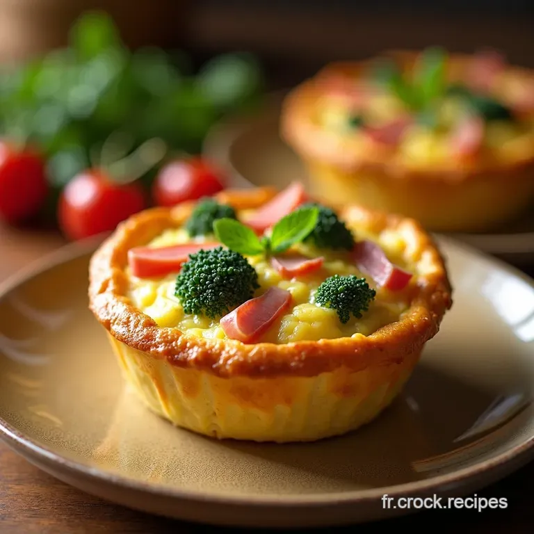 Clafoutis Au Brocoli Et Au Jambon presentation