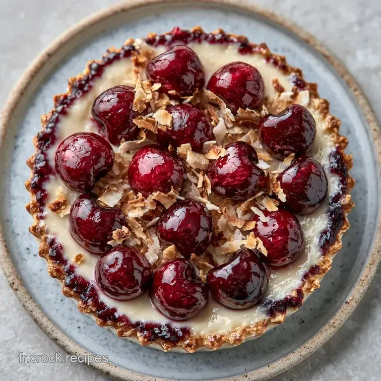 Clafoutis Cerises Coco L&eacute;ger