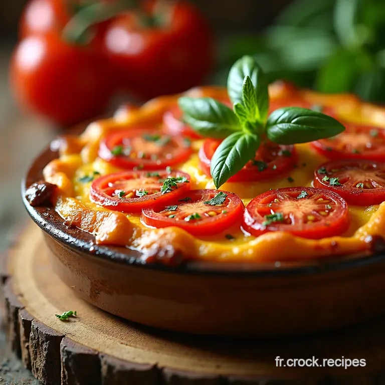 Clafoutis Sal&eacute; Tomates Basilic Go&ucirc;t De Provence presentation