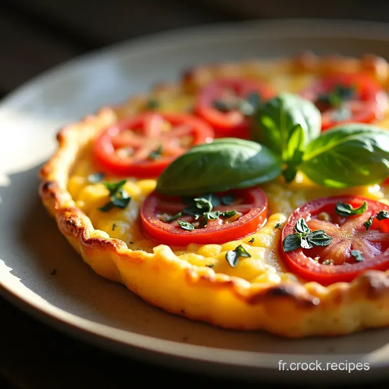 Clafoutis sal&eacute; Tomates Basilic Go&ucirc;t de Provence