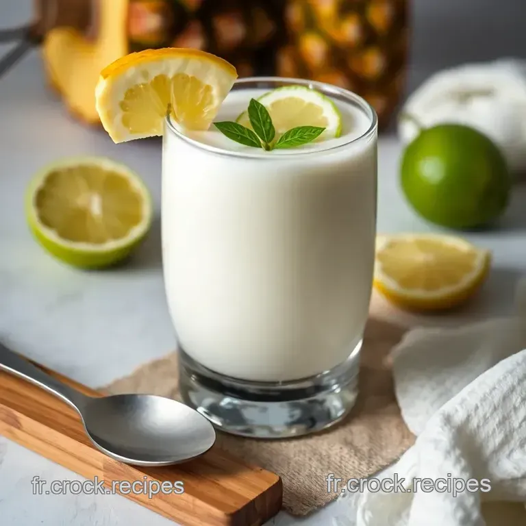 Coco Ananas Zing: Le Cocktail Exotique Sans Alcool presentation