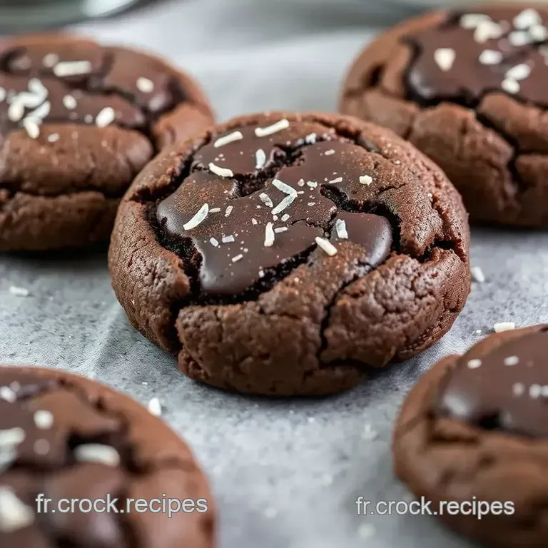 Cookies Moelleux Au Chocolat: Fleur De Sel presentation
