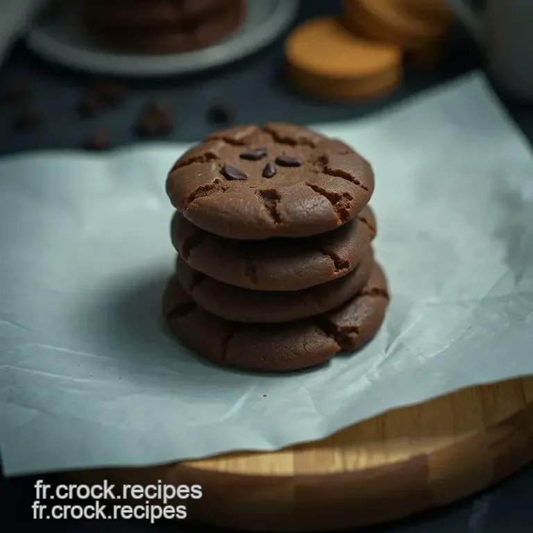 Cookies Vegan Double Chocolat Absolument D&eacute;licieux ! presentation