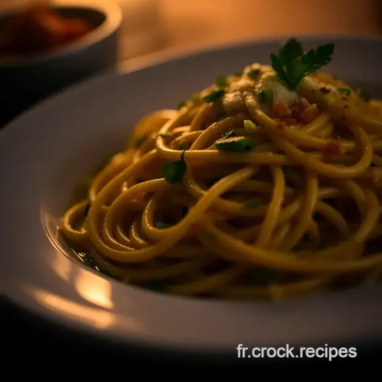 Courge Spaghetti Carbonara : Une D&eacute;licieuse Variante L&eacute;g&egrave;re presentation