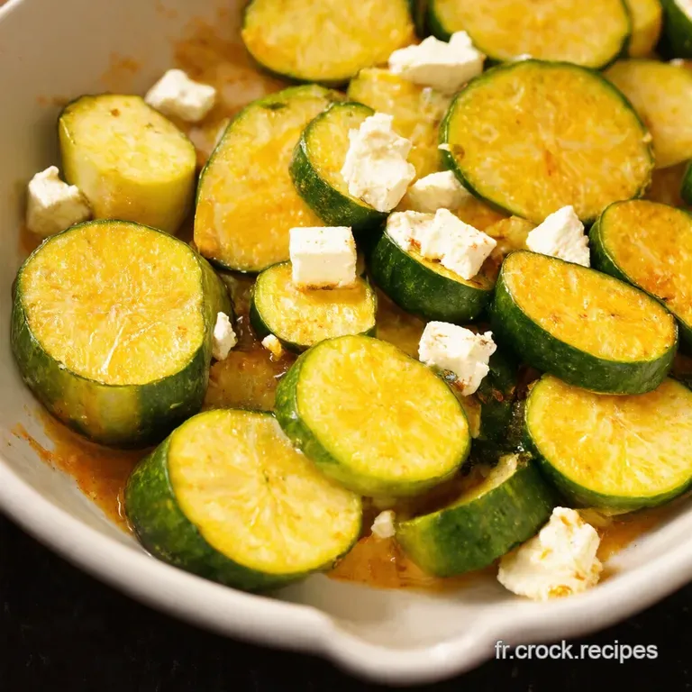 Courgettes Au Four &Agrave; La Feta Le Plat Soleil Facile presentation
