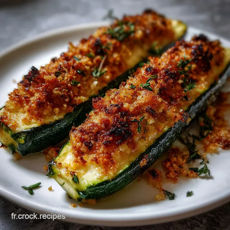 Courgettes Farcies Crumble : Rondes Farcies et Croustillantes