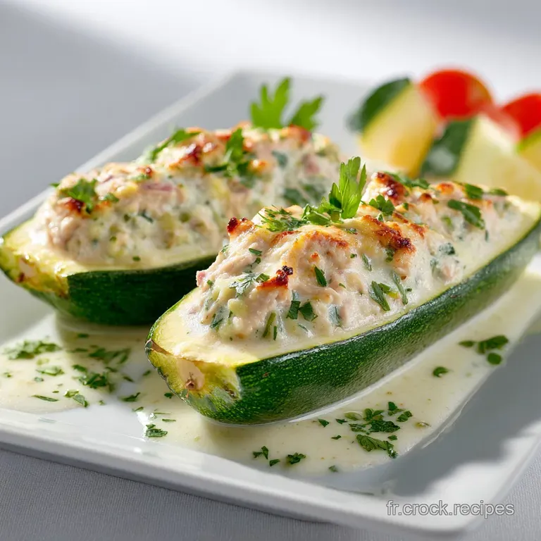Courgettes Farcies Au Thon Et Fromage Frais : La Recette Estivale presentation