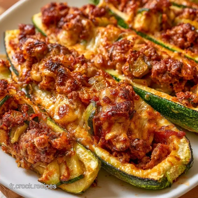 Courgettes Farcies Traditionnelles au B&oelig;uf