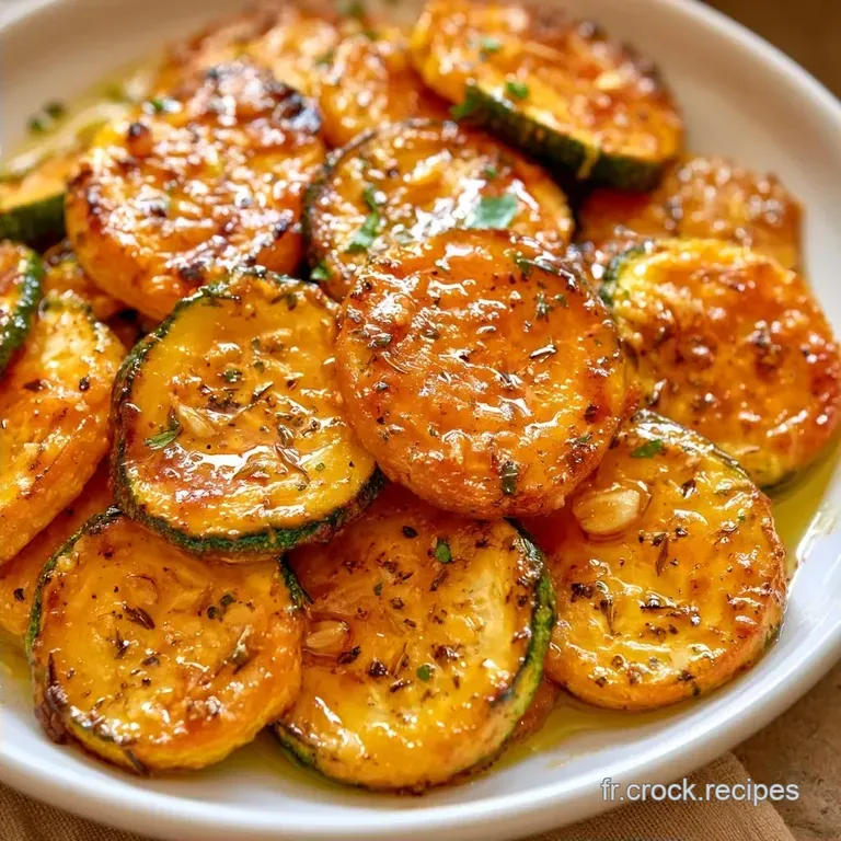 Courgettes Fondantes Au Four &agrave; l Ail