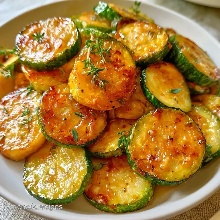 Courgettes Po&ecirc;l&eacute;es &agrave; l Ail