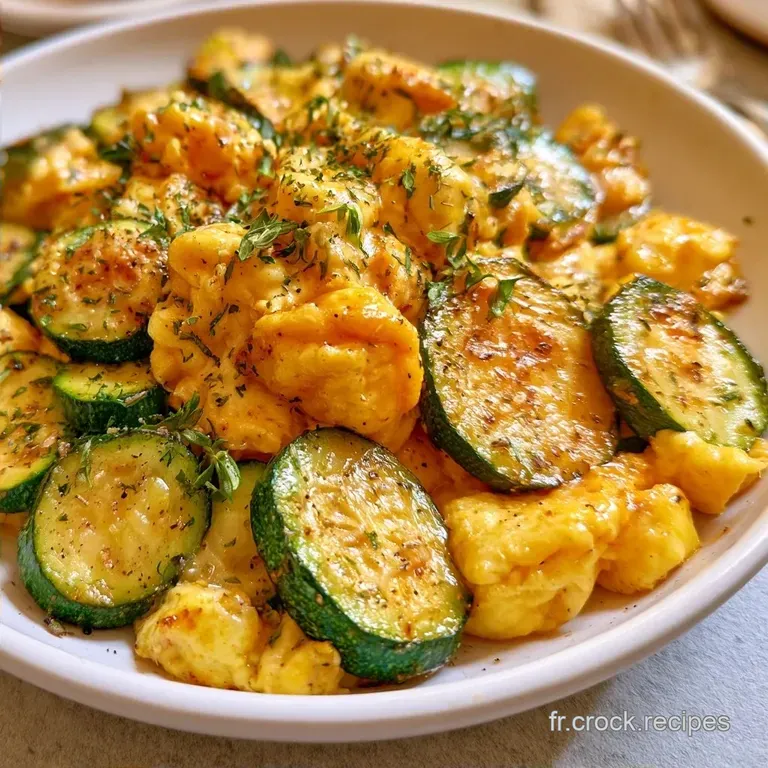 Courgettes Po&ecirc;l&eacute;es Aux &OElig;ufs &agrave; l Ail