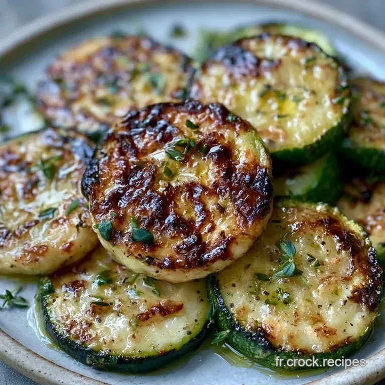 Courgettes R&ocirc;ties Au Thym au Four