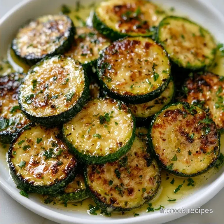 Courgettes Saut&eacute;es &agrave; l Ail et au Persil