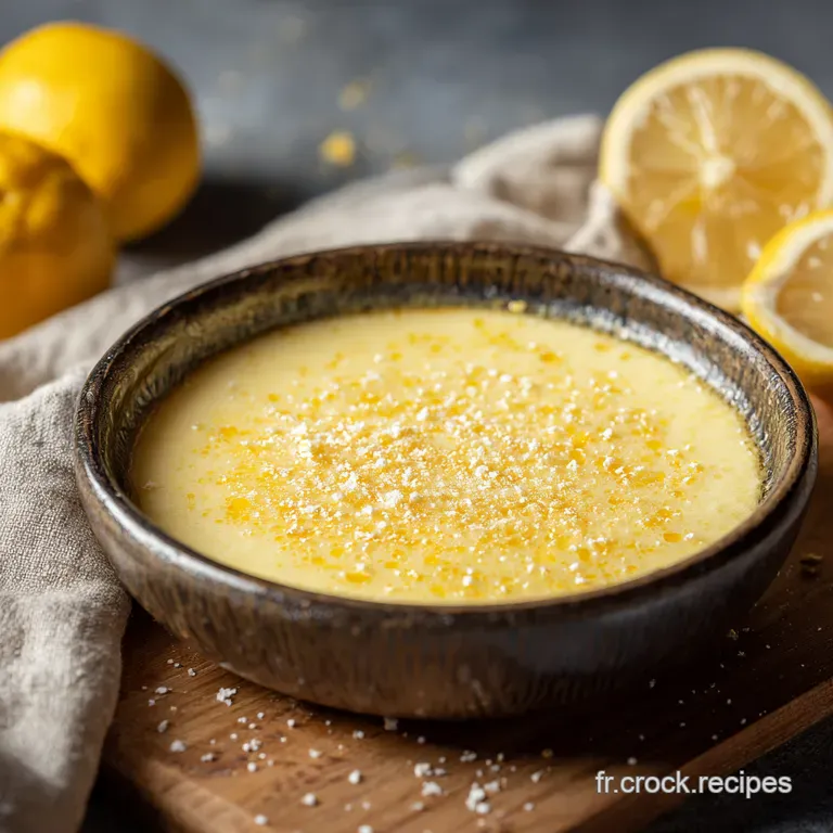Cr&egrave;me de Citron Lumineuse: Un D&eacute;lice Acidul&eacute; Fait Maison