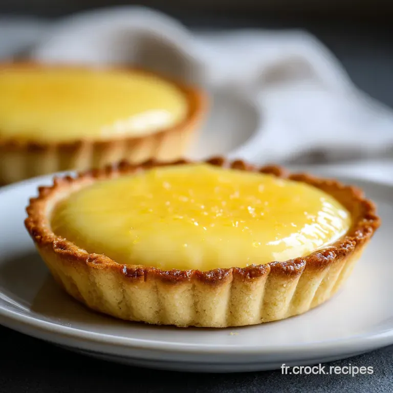 Elegant slice of tart with piped pastry cream, glistening with a light sheen, set on a clean, white plate.