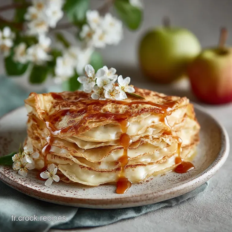 Cr&ecirc;pe Aux Pommes L&eacute;g&egrave;re : Le Classique R&eacute;invent&eacute; presentation