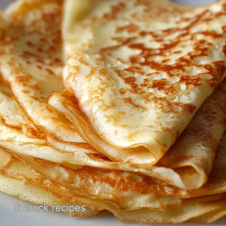 Cr&ecirc;pes &agrave; la Fran&ccedil;aise: Classic Sweet Cr&ecirc;pes