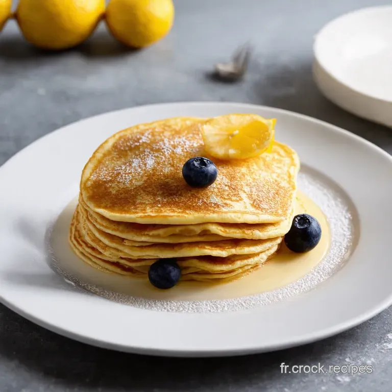 Cr&ecirc;pes aux Myrtilles et Zestes de Citron