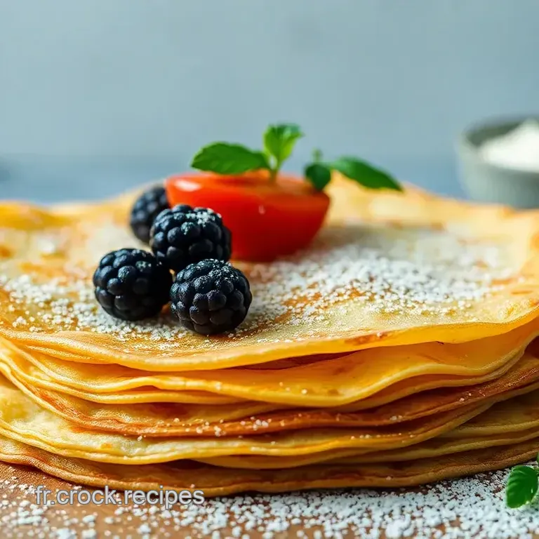 Cr&ecirc;pes Classiques &ndash; La Recette Inratable!
