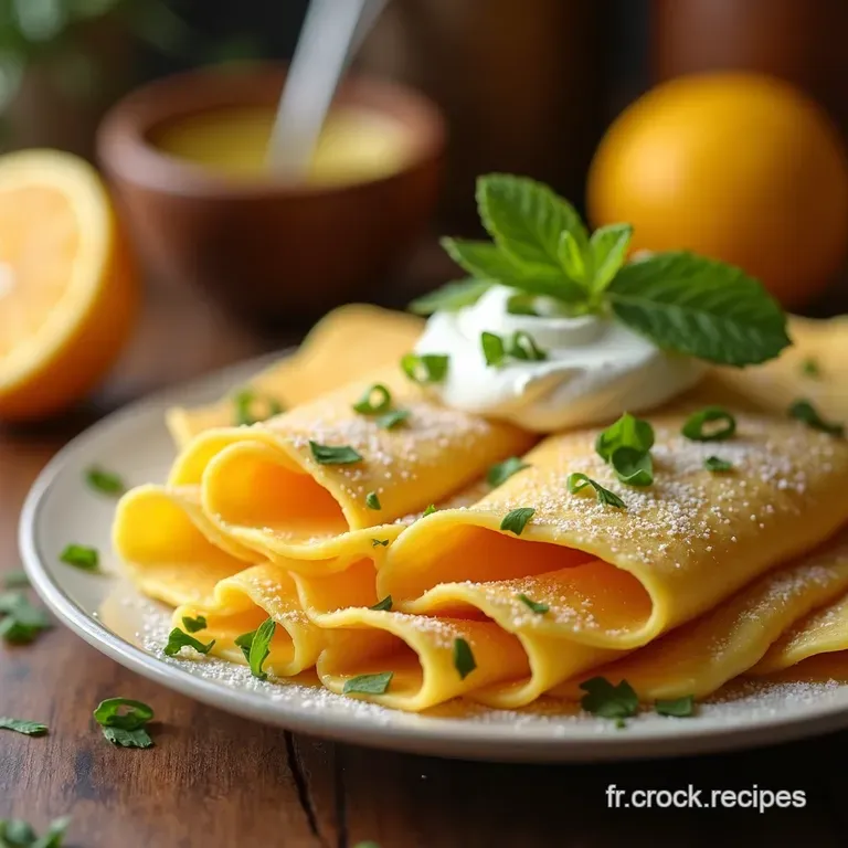 Cr&ecirc;pes Express Au Citron Le Go&ucirc;ter Ensoleill&eacute; &Agrave; Port&eacute;e De Main presentation