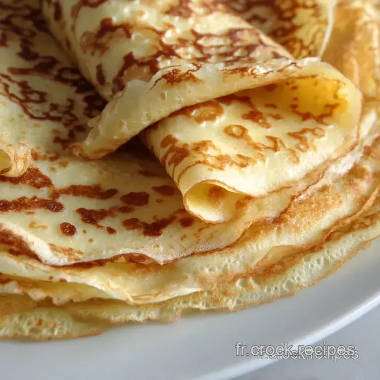 Cr&ecirc;pes Faciles &Agrave; La Fran&ccedil;aise presentation