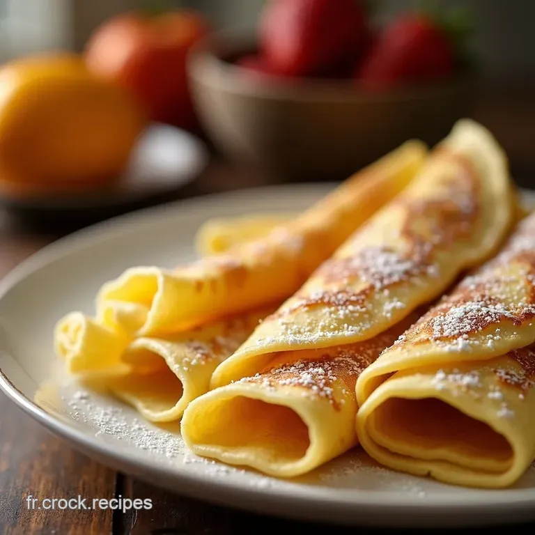 Cr&ecirc;pes Maison La Recette Parfaite presentation