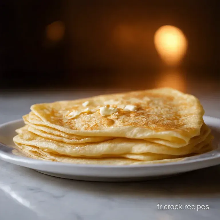 Cr&ecirc;pes Miracles Au Fromage Blanc Sans Farine En Un Clin Doeil presentation